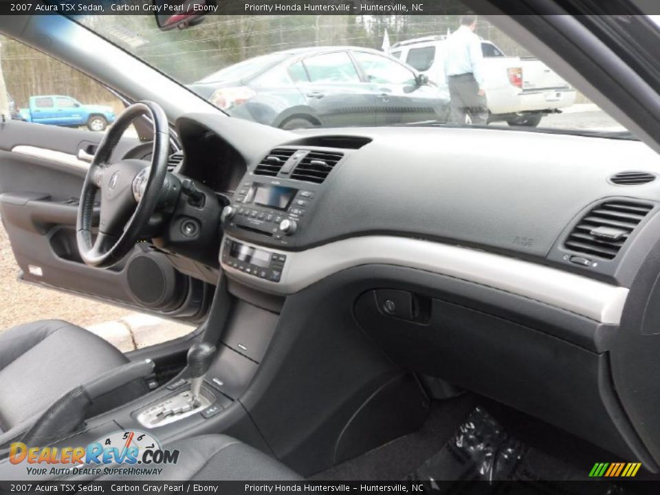 2007 Acura TSX Sedan Carbon Gray Pearl / Ebony Photo #23