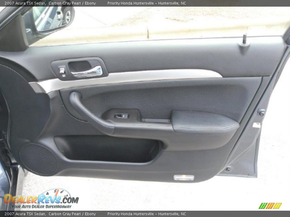 2007 Acura TSX Sedan Carbon Gray Pearl / Ebony Photo #24