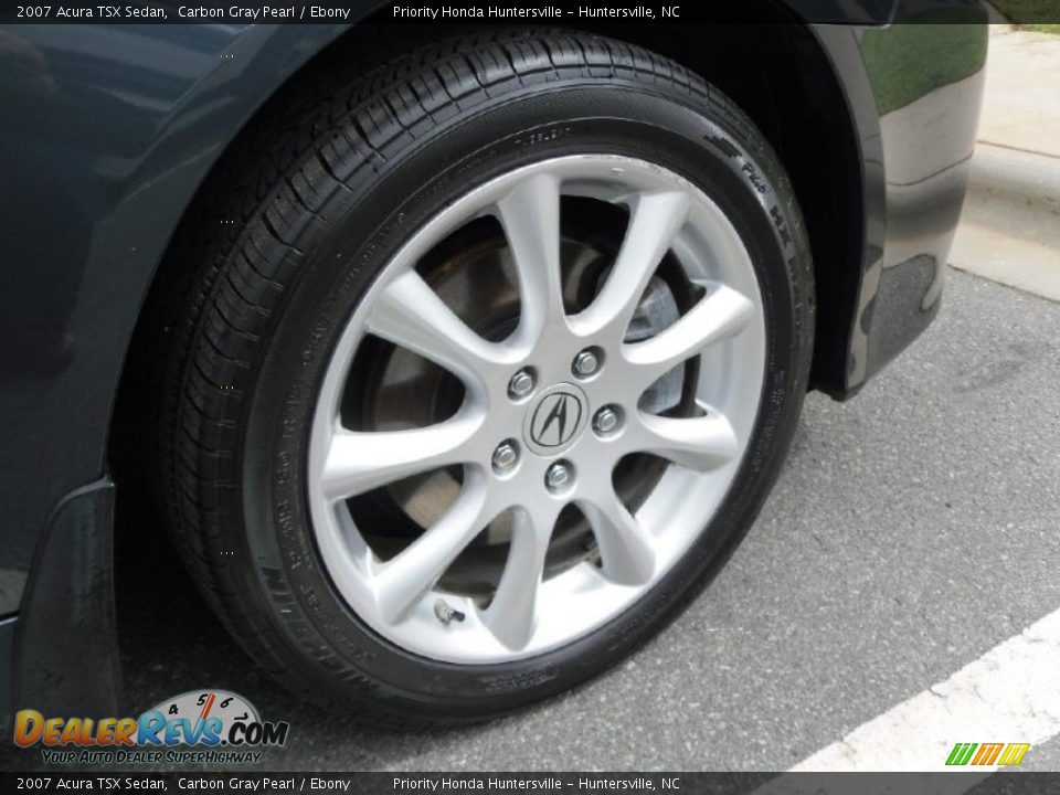 2007 Acura TSX Sedan Carbon Gray Pearl / Ebony Photo #25