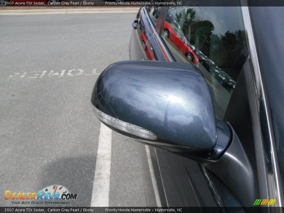 2007 Acura TSX Sedan Carbon Gray Pearl / Ebony Photo #26