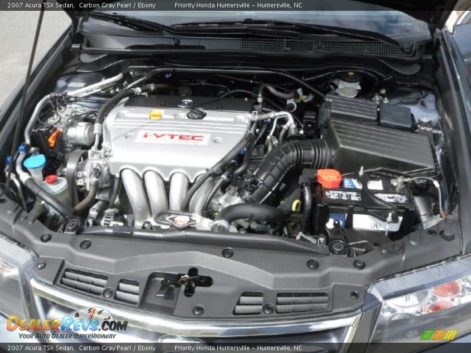 2007 Acura TSX Sedan Carbon Gray Pearl / Ebony Photo #27