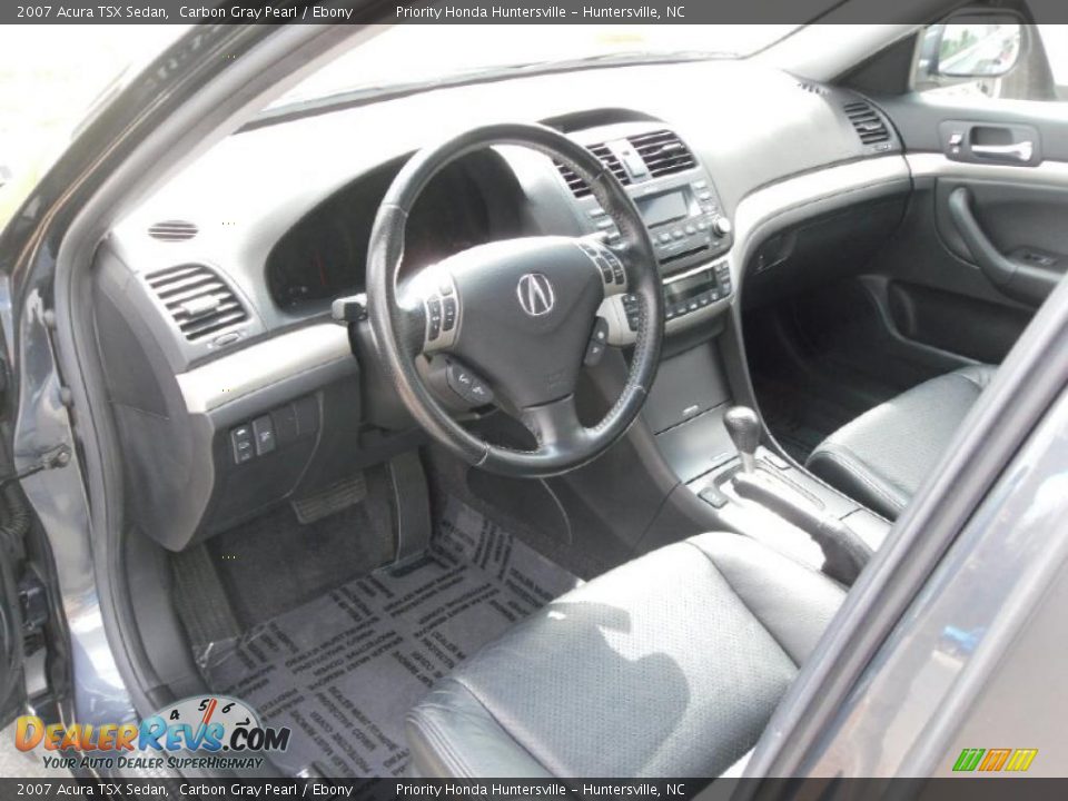 2007 Acura TSX Sedan Carbon Gray Pearl / Ebony Photo #29