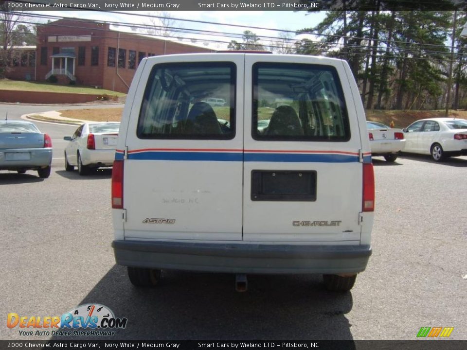 2000 Chevrolet Astro Cargo Van Ivory White / Medium Gray Photo #6