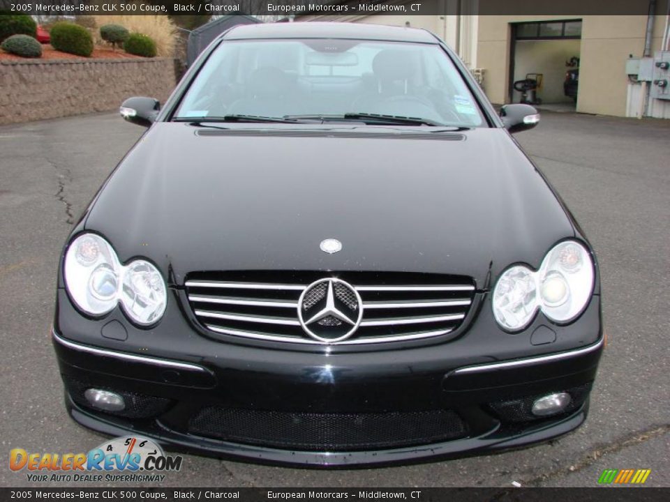 2005 Mercedes-Benz CLK 500 Coupe Black / Charcoal Photo #7