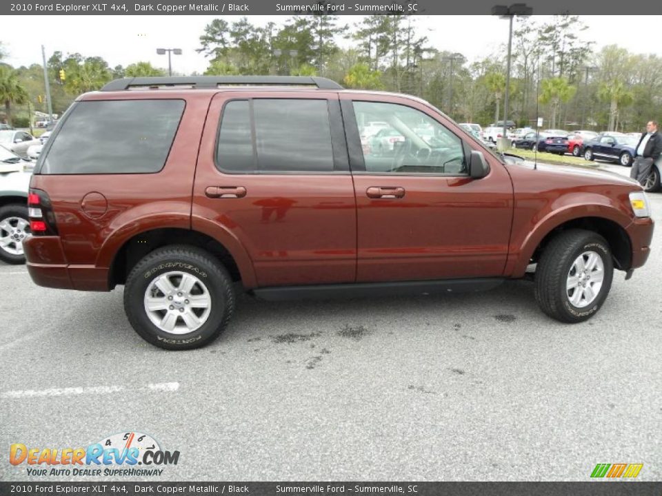 2010 Ford Explorer XLT 4x4 Dark Copper Metallic / Black Photo #13