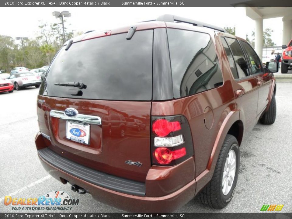 2010 Ford Explorer XLT 4x4 Dark Copper Metallic / Black Photo #14