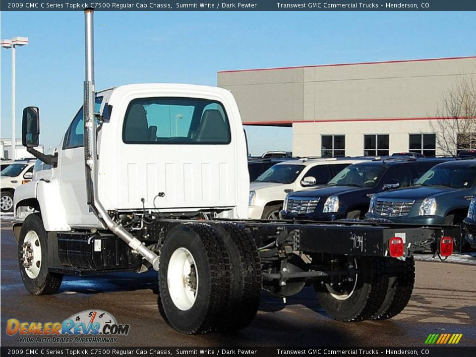 2009 GMC C Series Topkick C7500 Regular Cab Chassis Summit White / Dark Pewter Photo #5