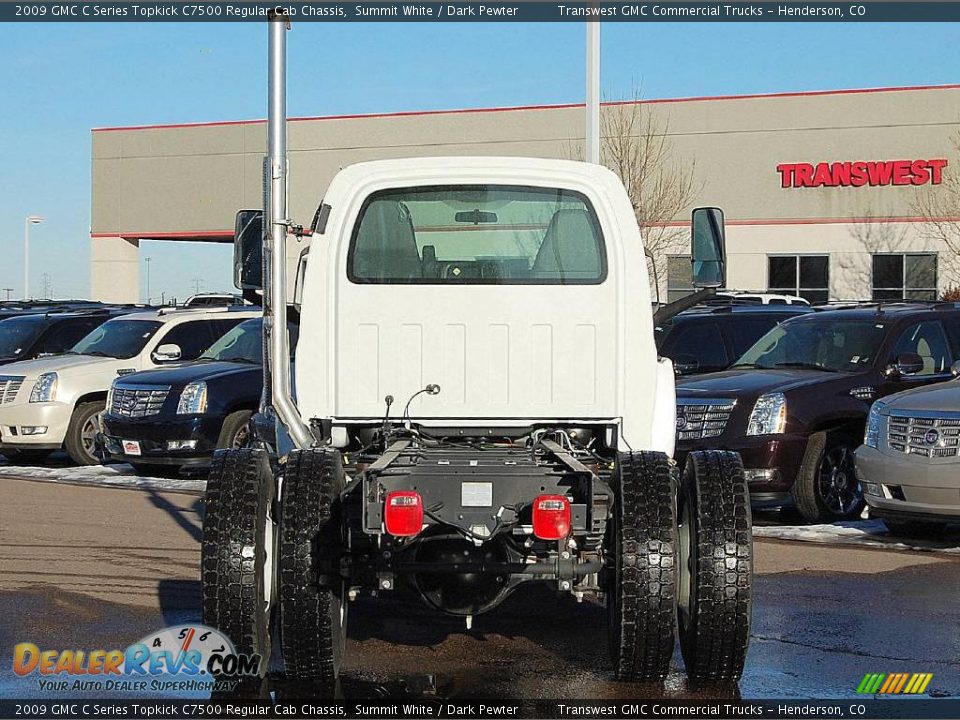 2009 GMC C Series Topkick C7500 Regular Cab Chassis Summit White / Dark Pewter Photo #6