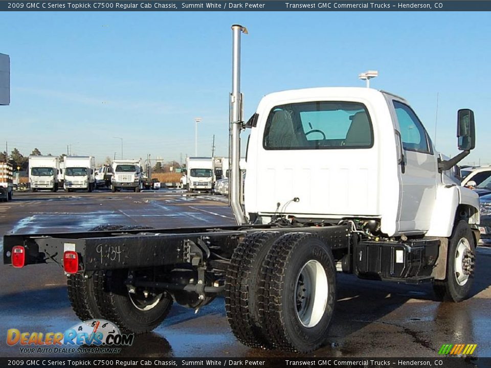 2009 GMC C Series Topkick C7500 Regular Cab Chassis Summit White / Dark Pewter Photo #7