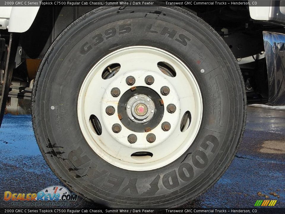 2009 GMC C Series Topkick C7500 Regular Cab Chassis Summit White / Dark Pewter Photo #9