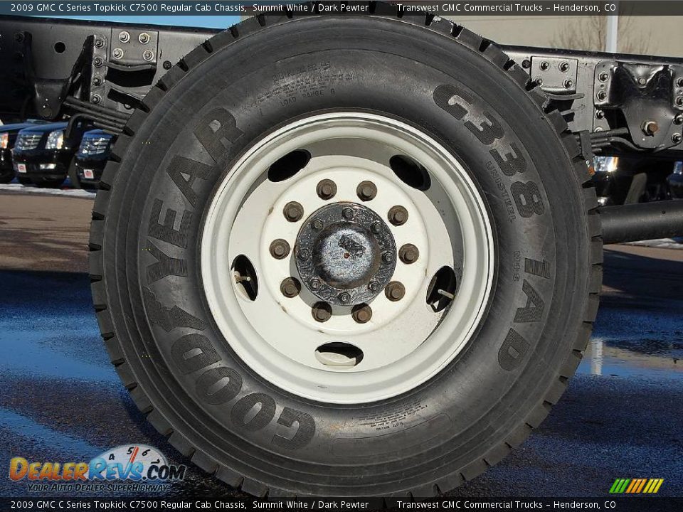 2009 GMC C Series Topkick C7500 Regular Cab Chassis Summit White / Dark Pewter Photo #10