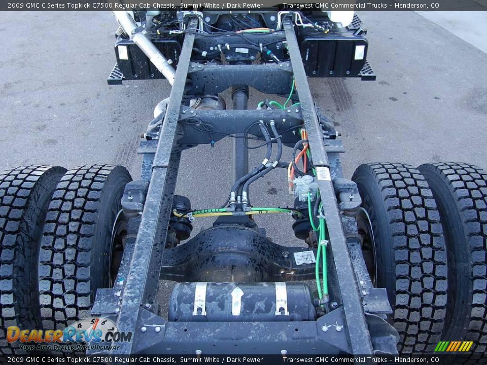 2009 GMC C Series Topkick C7500 Regular Cab Chassis Summit White / Dark Pewter Photo #12