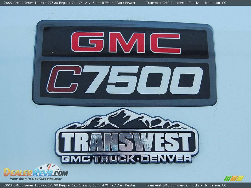 2009 GMC C Series Topkick C7500 Regular Cab Chassis Summit White / Dark Pewter Photo #15