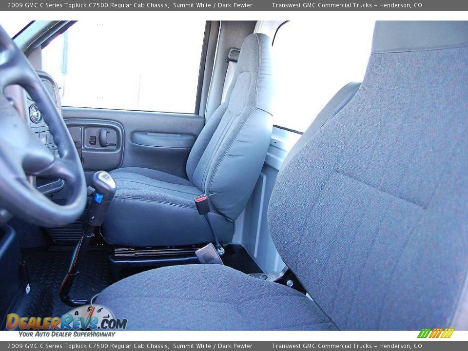 2009 GMC C Series Topkick C7500 Regular Cab Chassis Summit White / Dark Pewter Photo #16