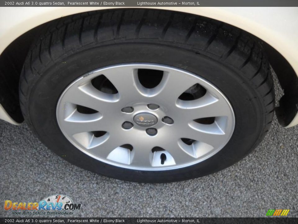 2002 Audi A6 3.0 quattro Sedan Pearlescent White / Ebony Black Photo #10