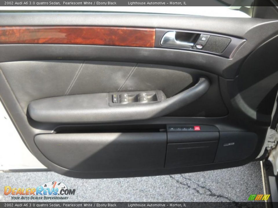 2002 Audi A6 3.0 quattro Sedan Pearlescent White / Ebony Black Photo #11