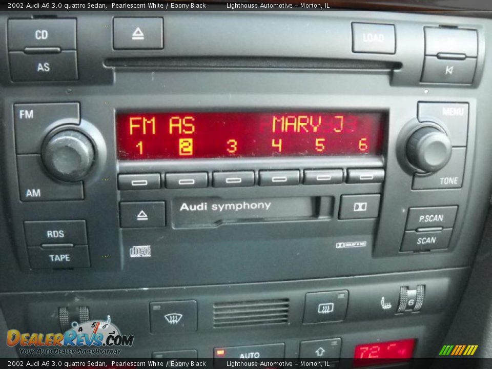 2002 Audi A6 3.0 quattro Sedan Pearlescent White / Ebony Black Photo #19