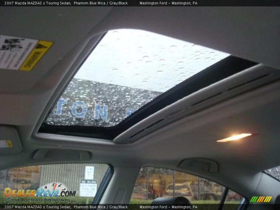 2007 Mazda MAZDA3 s Touring Sedan Phantom Blue Mica / Gray/Black Photo #8