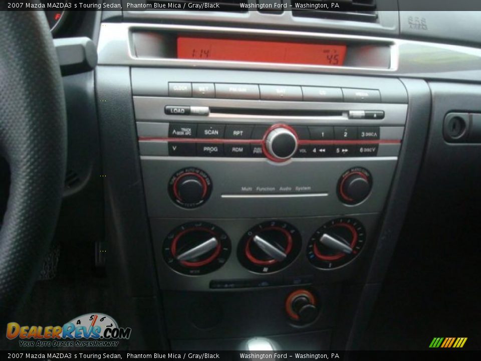 2007 Mazda MAZDA3 s Touring Sedan Phantom Blue Mica / Gray/Black Photo #9