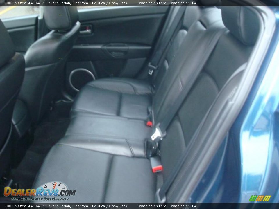 2007 Mazda MAZDA3 s Touring Sedan Phantom Blue Mica / Gray/Black Photo #13