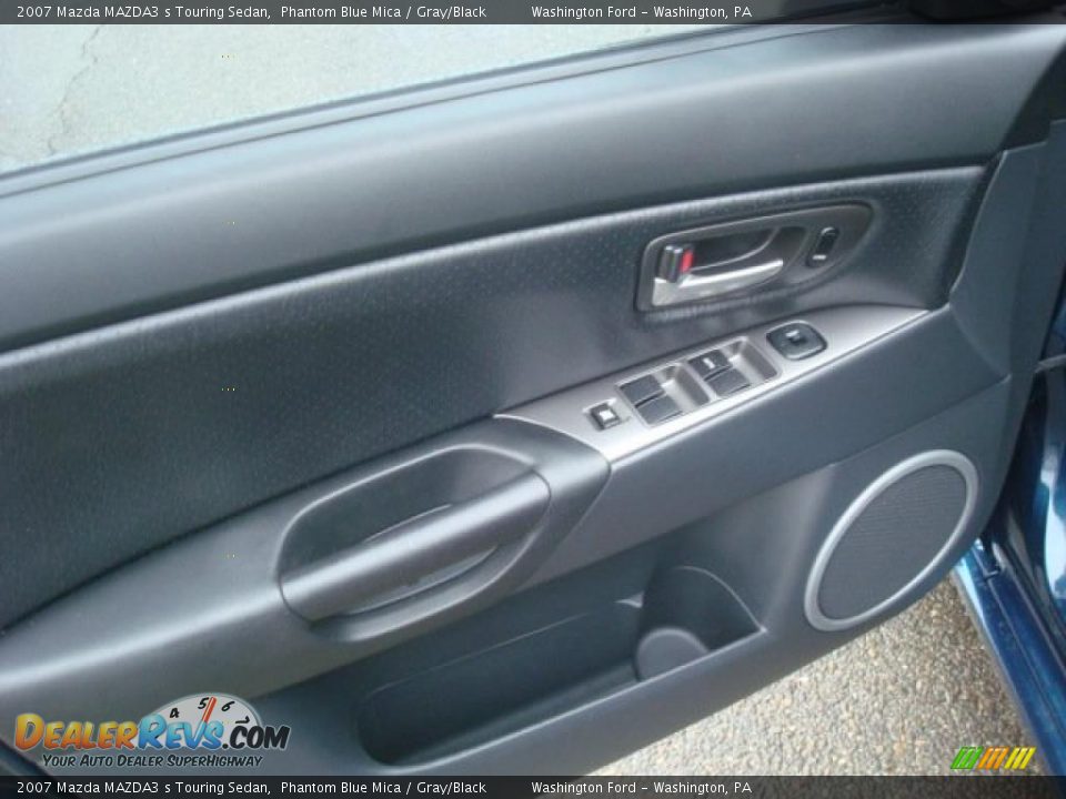 2007 Mazda MAZDA3 s Touring Sedan Phantom Blue Mica / Gray/Black Photo #16
