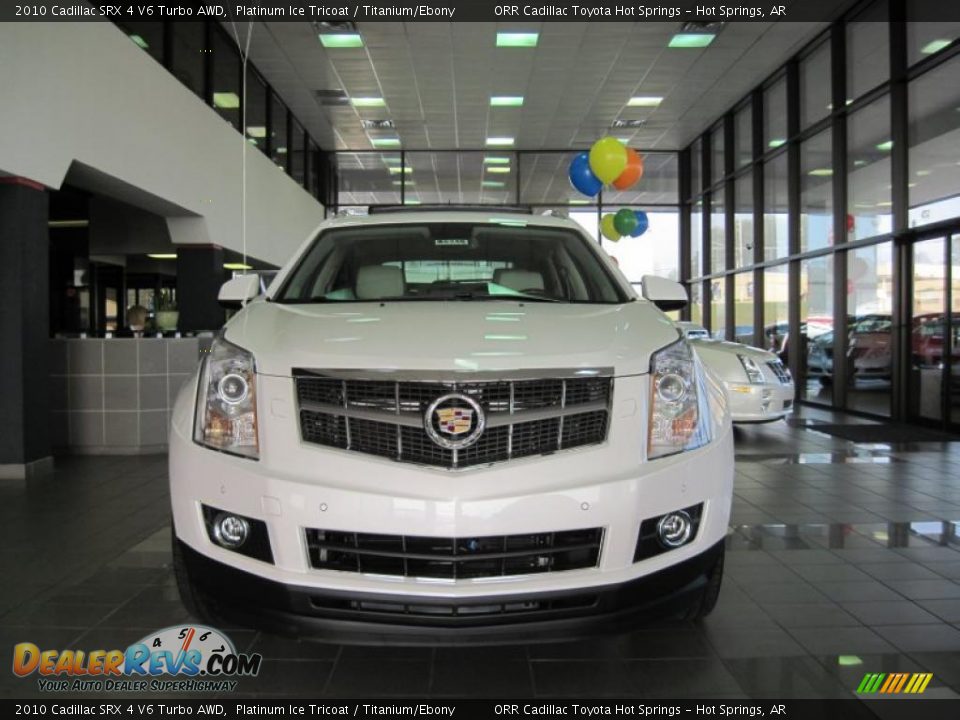 2010 Cadillac SRX 4 V6 Turbo AWD Platinum Ice Tricoat / Titanium/Ebony Photo #5