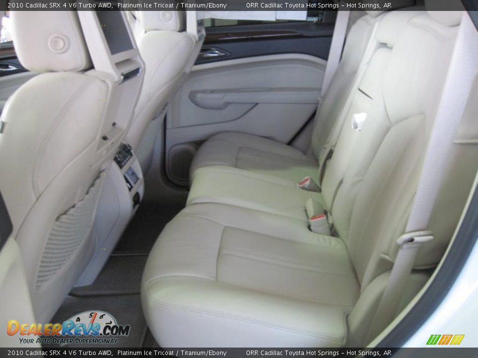 2010 Cadillac SRX 4 V6 Turbo AWD Platinum Ice Tricoat / Titanium/Ebony Photo #10