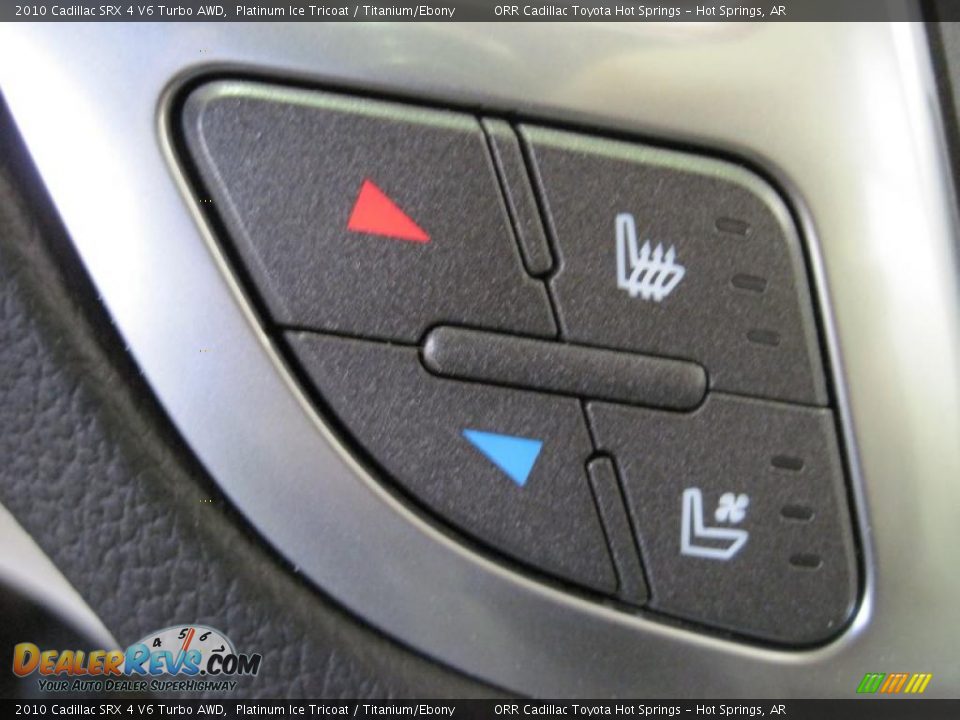 2010 Cadillac SRX 4 V6 Turbo AWD Platinum Ice Tricoat / Titanium/Ebony Photo #11