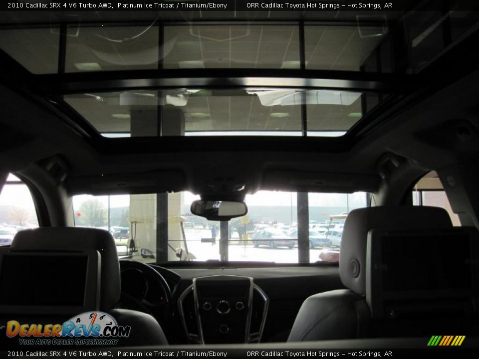 2010 Cadillac SRX 4 V6 Turbo AWD Platinum Ice Tricoat / Titanium/Ebony Photo #14