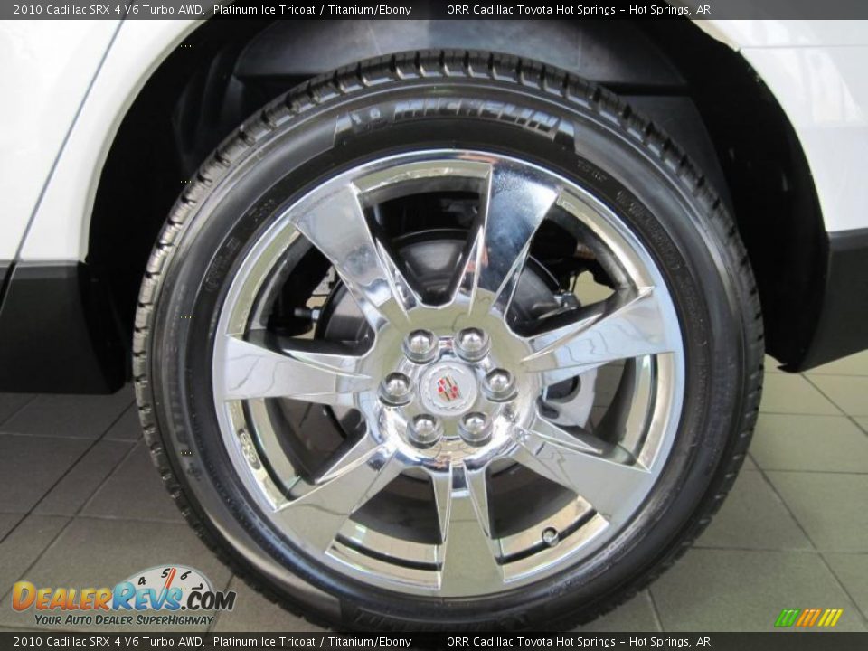 2010 Cadillac SRX 4 V6 Turbo AWD Platinum Ice Tricoat / Titanium/Ebony Photo #16