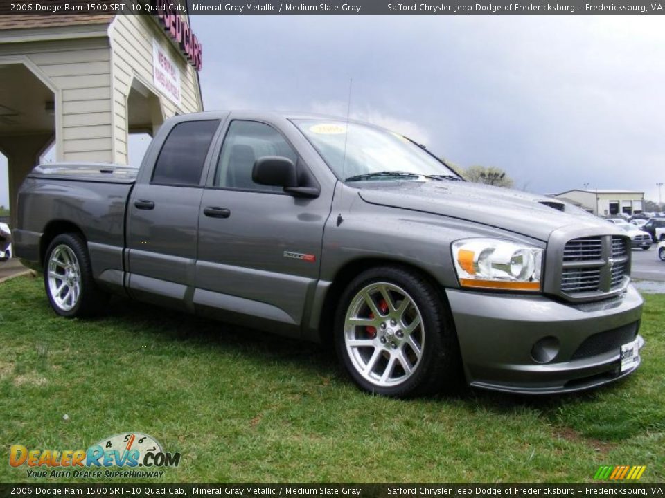 2006 Dodge Ram 1500 SRT-10 Quad Cab Mineral Gray Metallic / Medium Slate Gray Photo #3