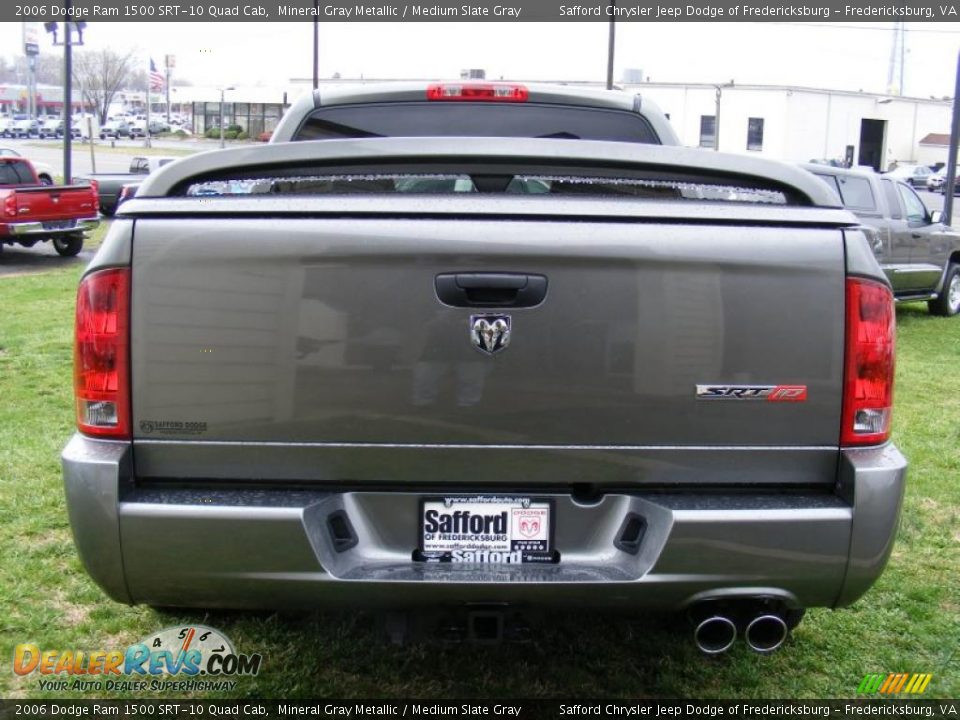 2006 Dodge Ram 1500 SRT-10 Quad Cab Mineral Gray Metallic / Medium Slate Gray Photo #6