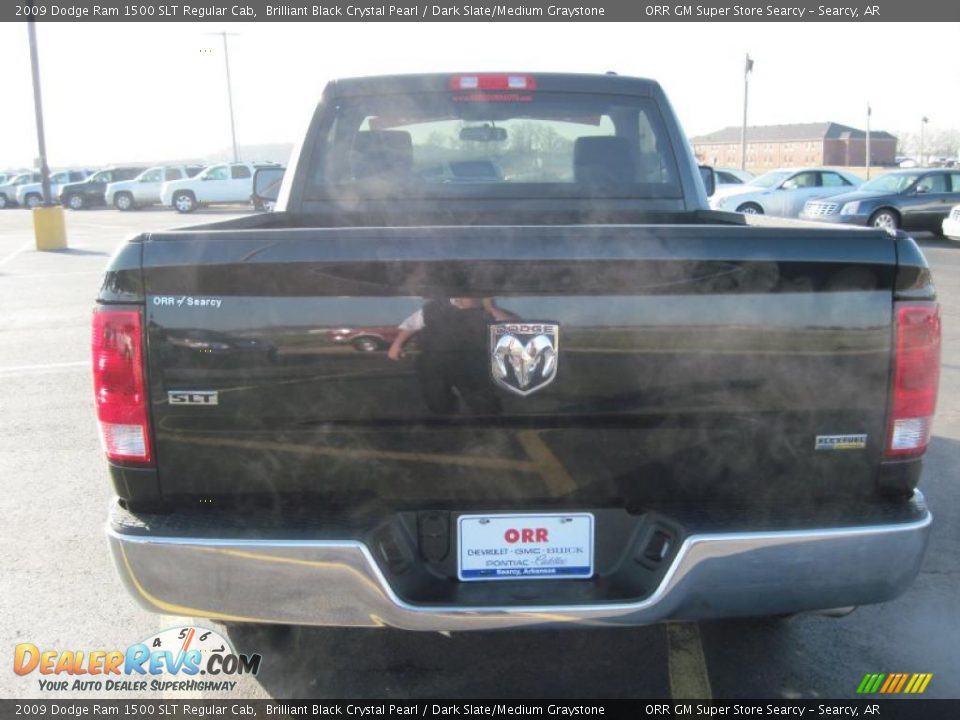 2009 Dodge Ram 1500 SLT Regular Cab Brilliant Black Crystal Pearl / Dark Slate/Medium Graystone Photo #10