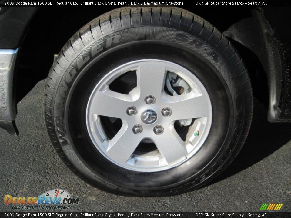 2009 Dodge Ram 1500 SLT Regular Cab Brilliant Black Crystal Pearl / Dark Slate/Medium Graystone Photo #11