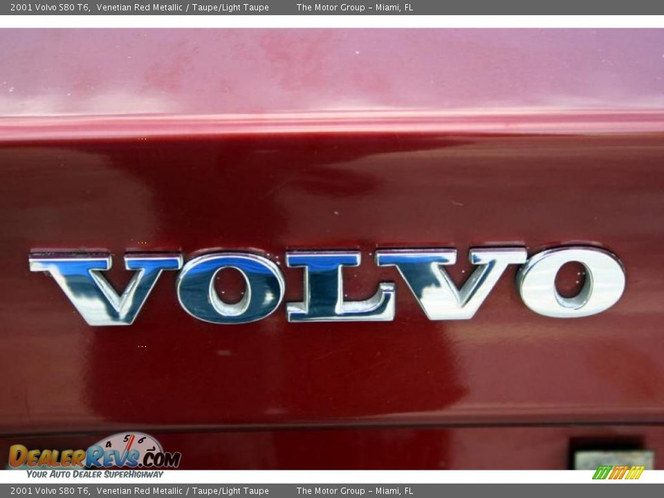 2001 Volvo S80 T6 Venetian Red Metallic / Taupe/Light Taupe Photo #27