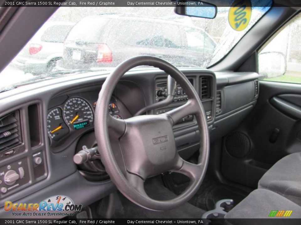 2001 GMC Sierra 1500 SL Regular Cab Fire Red / Graphite Photo #7