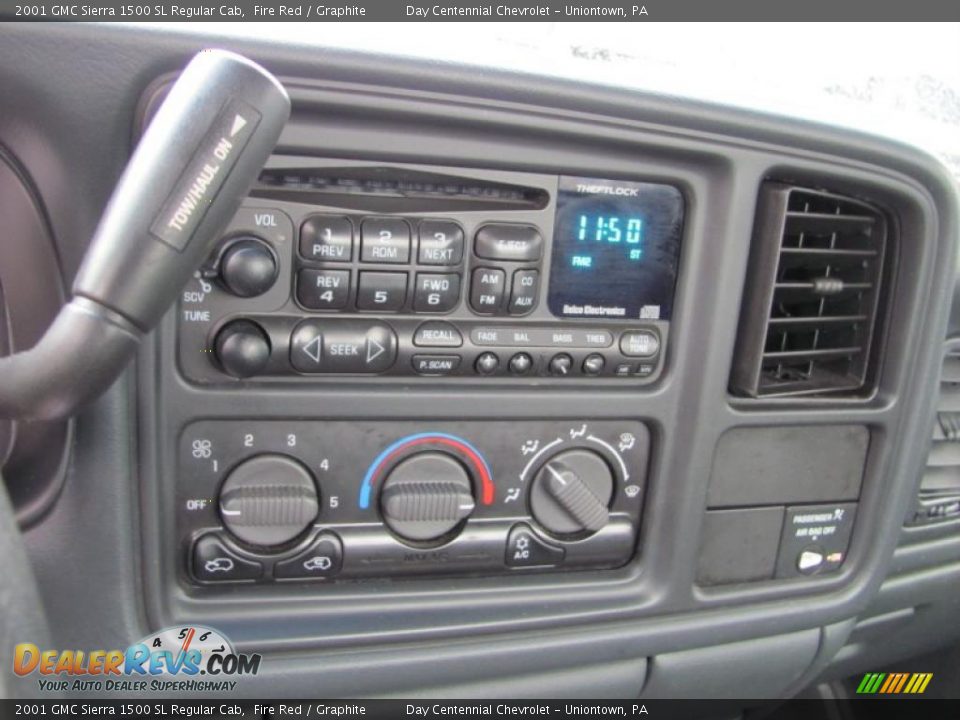 2001 GMC Sierra 1500 SL Regular Cab Fire Red / Graphite Photo #13