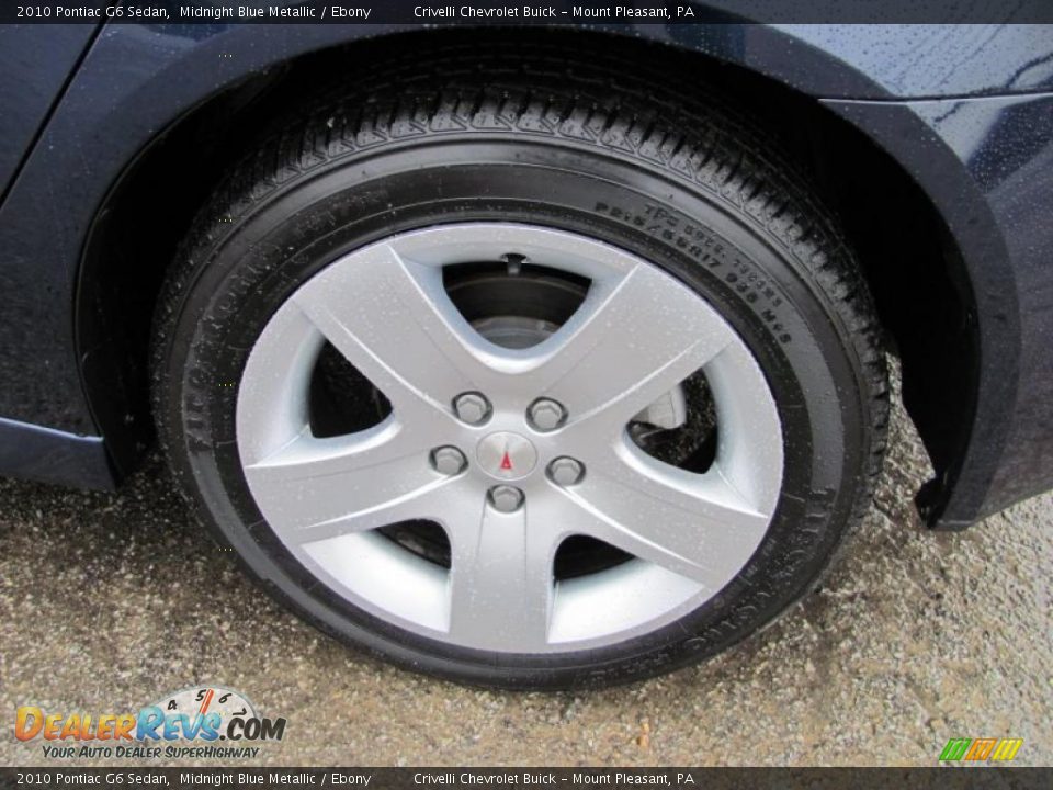 2010 Pontiac G6 Sedan Midnight Blue Metallic / Ebony Photo #3