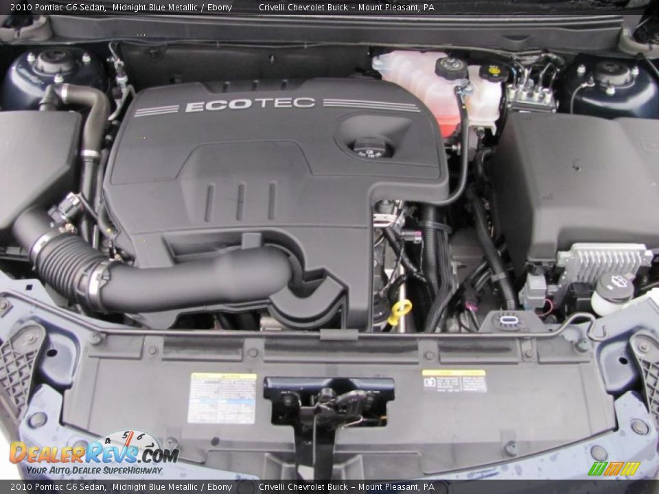 2010 Pontiac G6 Sedan Midnight Blue Metallic / Ebony Photo #6