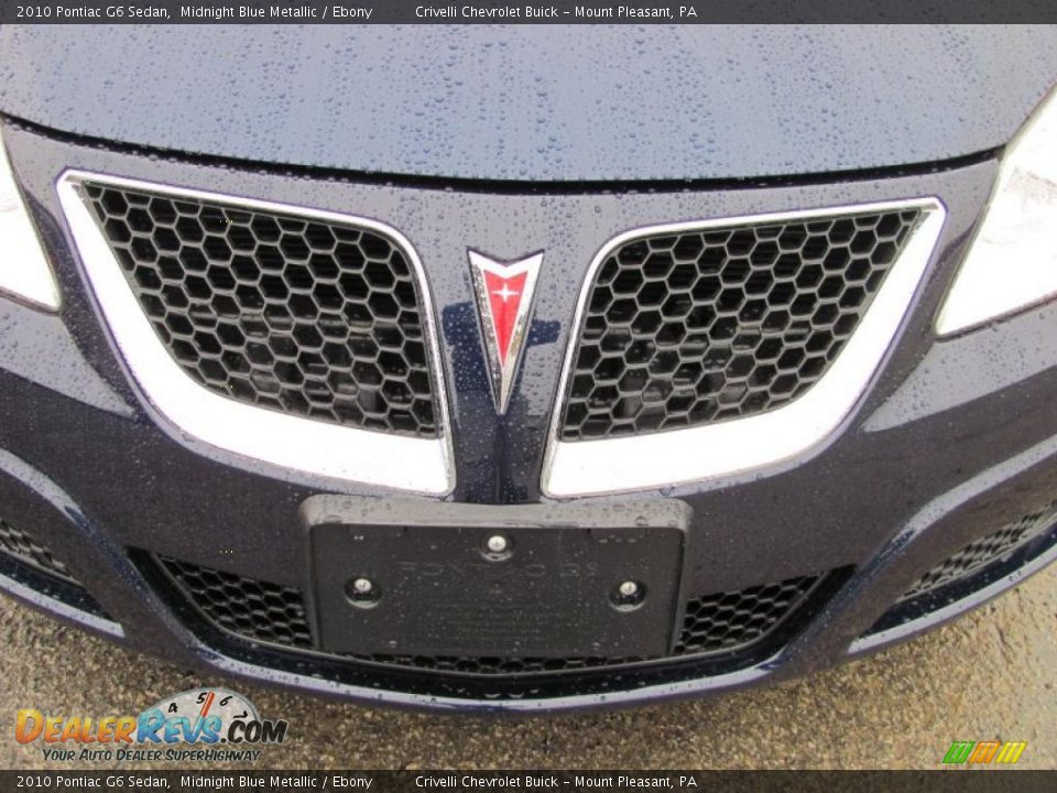 2010 Pontiac G6 Sedan Midnight Blue Metallic / Ebony Photo #14