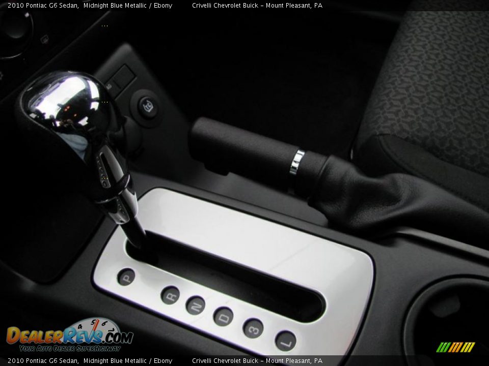 2010 Pontiac G6 Sedan Midnight Blue Metallic / Ebony Photo #18