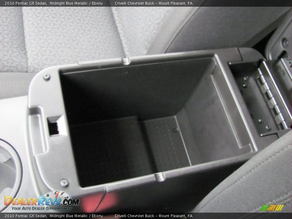 2010 Pontiac G6 Sedan Midnight Blue Metallic / Ebony Photo #22