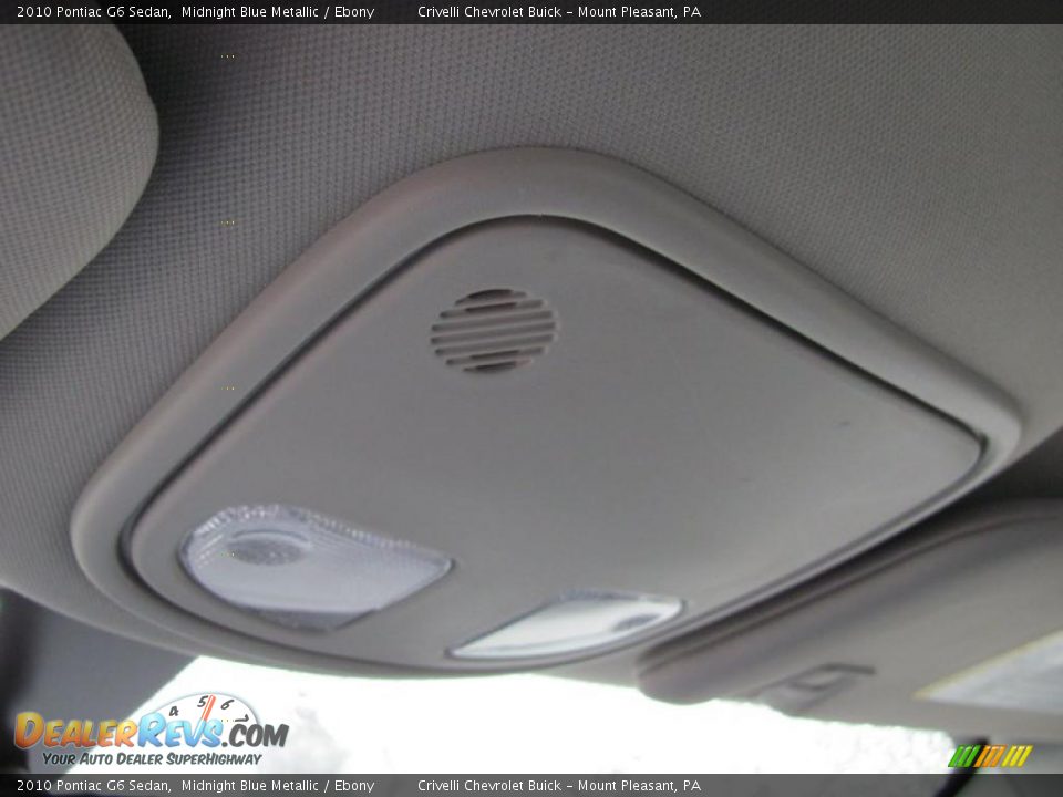 2010 Pontiac G6 Sedan Midnight Blue Metallic / Ebony Photo #23