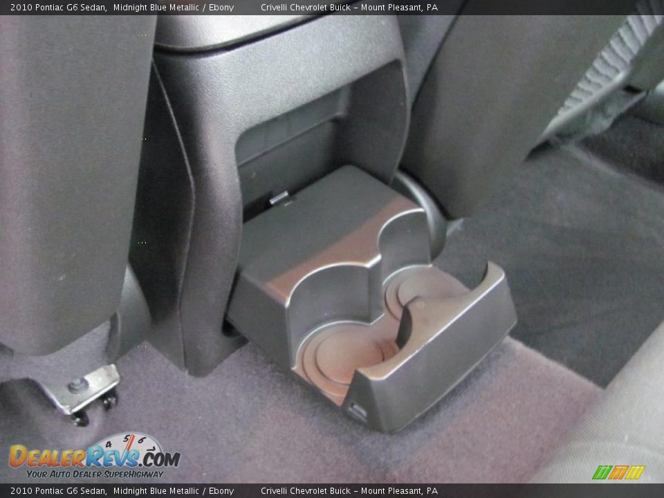 2010 Pontiac G6 Sedan Midnight Blue Metallic / Ebony Photo #26