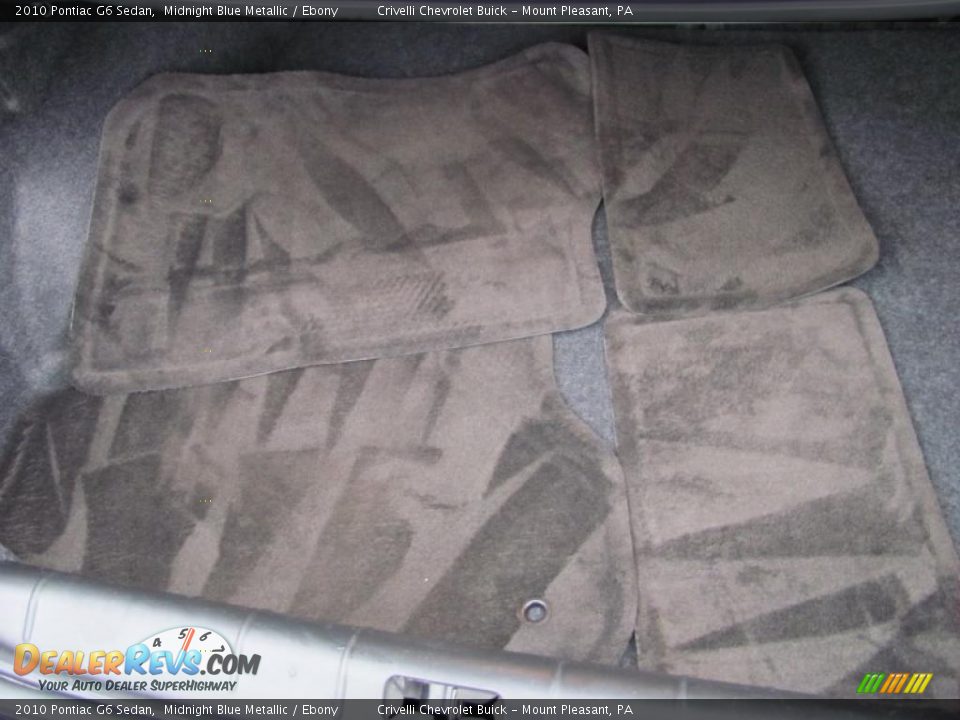 2010 Pontiac G6 Sedan Midnight Blue Metallic / Ebony Photo #27