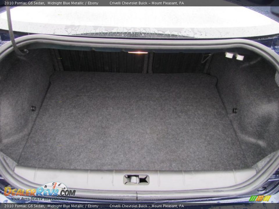 2010 Pontiac G6 Sedan Midnight Blue Metallic / Ebony Photo #28