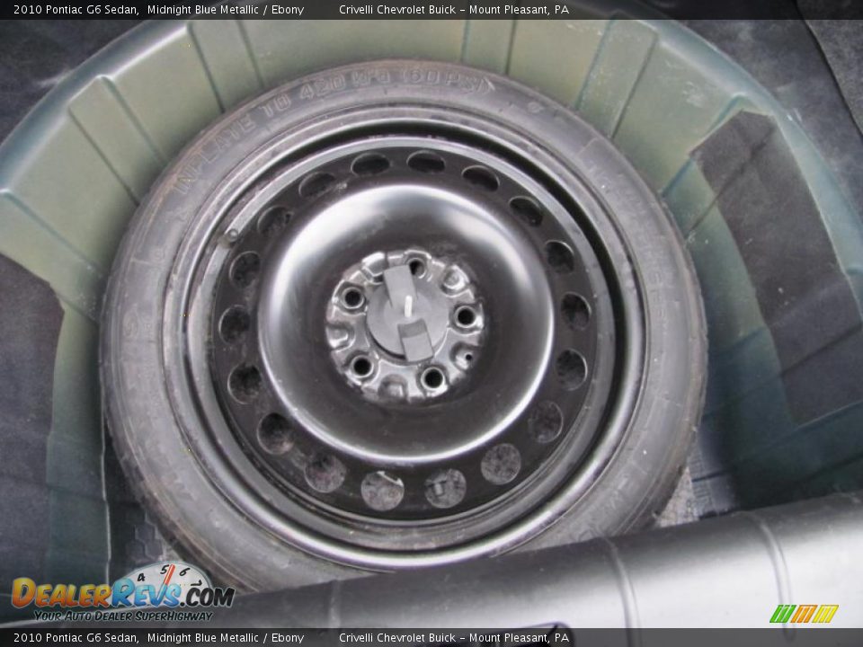 2010 Pontiac G6 Sedan Midnight Blue Metallic / Ebony Photo #29