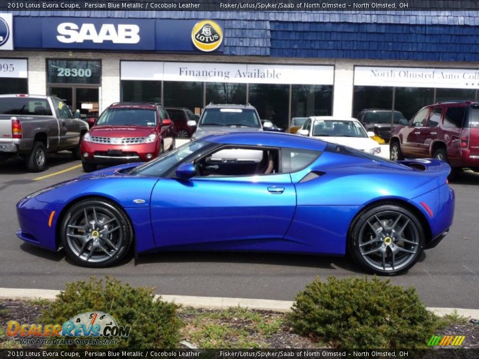 2010 Lotus Evora Coupe Persian Blue Metallic / Cocobolo Leather Photo #1