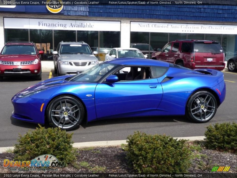 Persian Blue Metallic 2010 Lotus Evora Coupe Photo #2