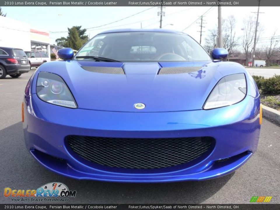 2010 Lotus Evora Coupe Persian Blue Metallic / Cocobolo Leather Photo #3